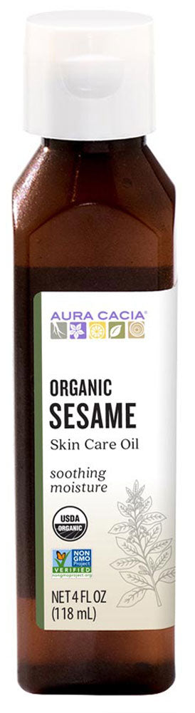 AURA CACIA Sesame Skin Care Oil Organic (118 ml)