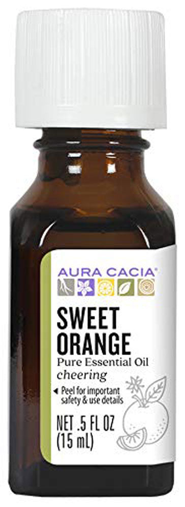 AURA CACIA Sweet Orange Essential Oil  (15 ml)