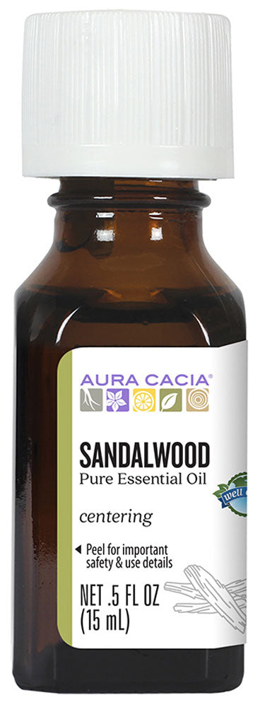 AURA CACIA Sandalwood Essential Oil (15 ml)