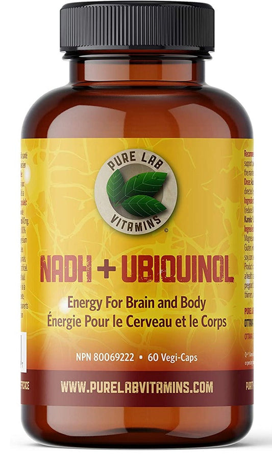 PURE LAB VITAMINS NADH+Ubiquinol (60 veg caps)