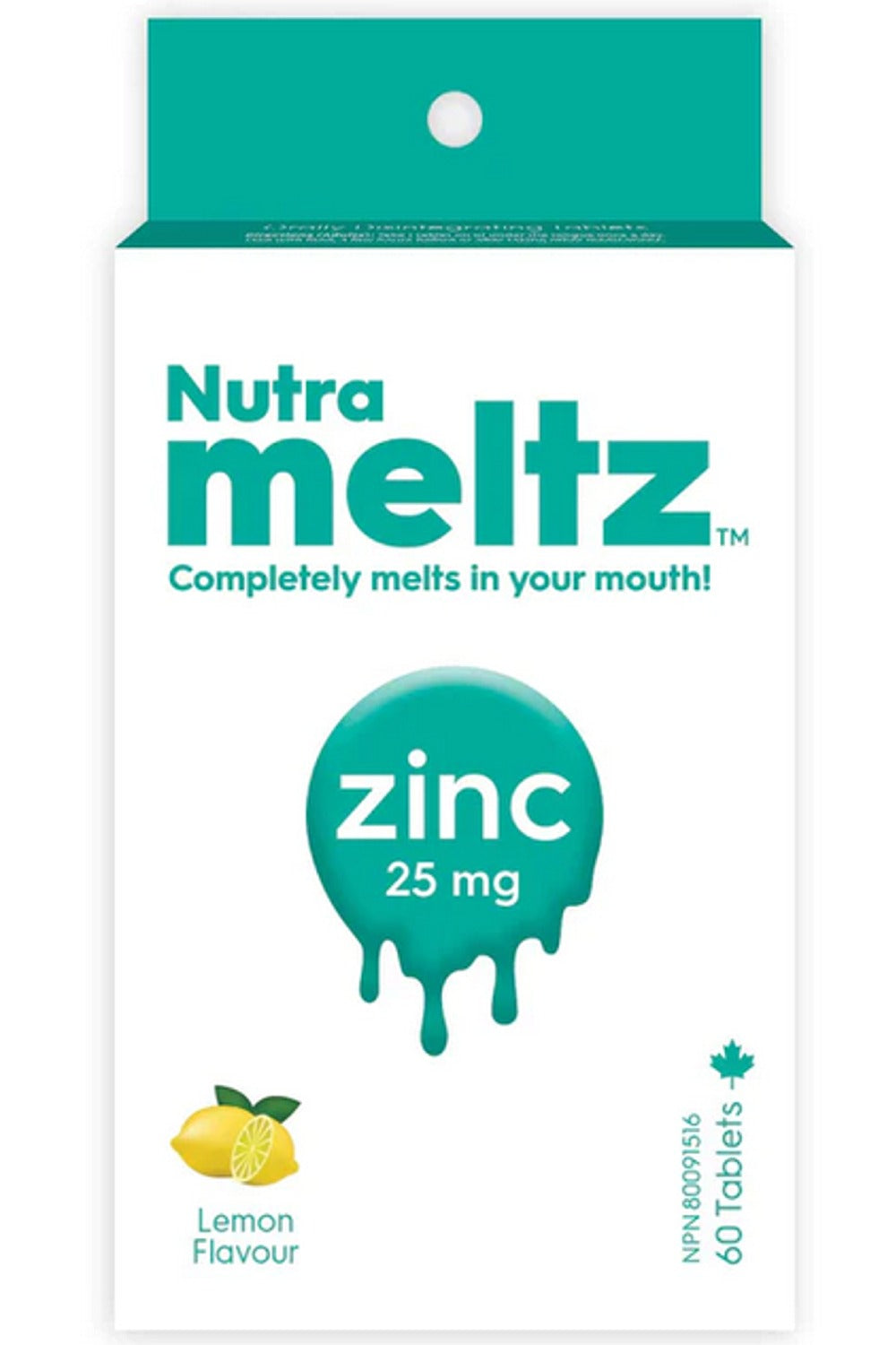 NUTRAMELTZ ZINC 25 mg (60 Melts)