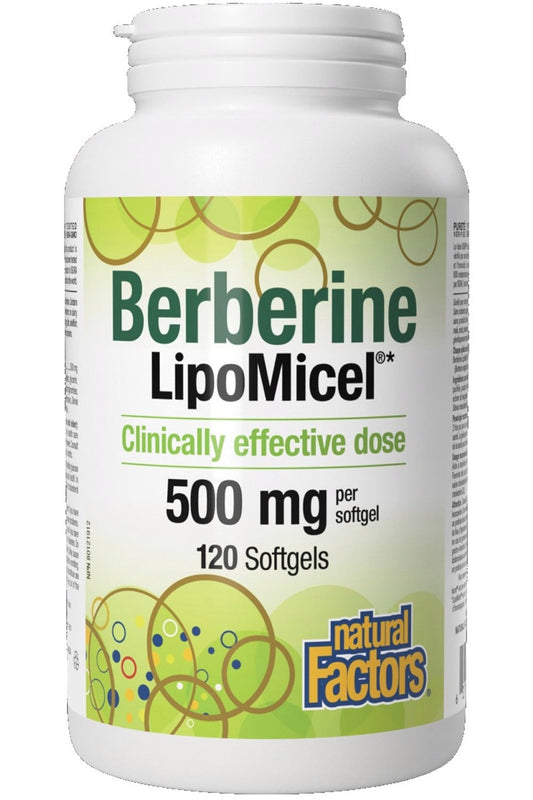 NATURAL FACTORS Berberine LipoMicel  (500 mg - 120 sg)