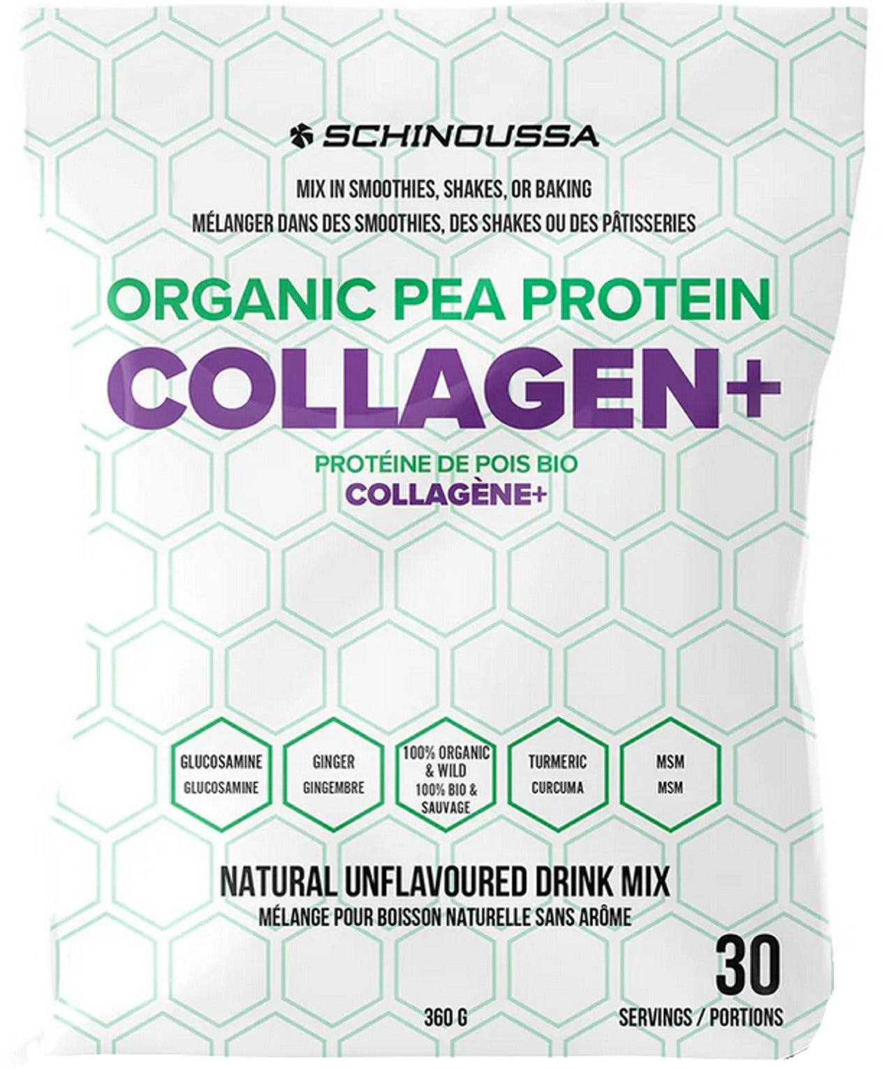 SCHINOUSSA Pea Collagen (Unflavoured - 360 g)