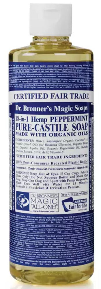 DR BRONNER'S Pure Castile Soap (Peppermint - 473 ml)