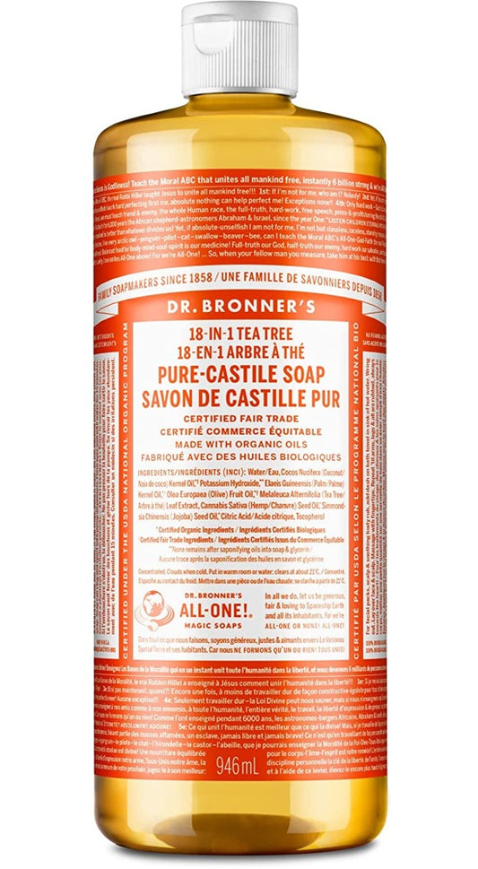 DR BRONNER'S Pure Castile Soap (Tea Tree - 946 ml)