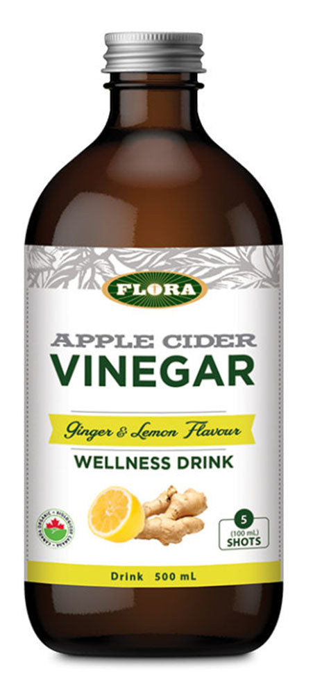 FLORA Apple Cider Vinegar (Ginger-Lemon - 500 ml)