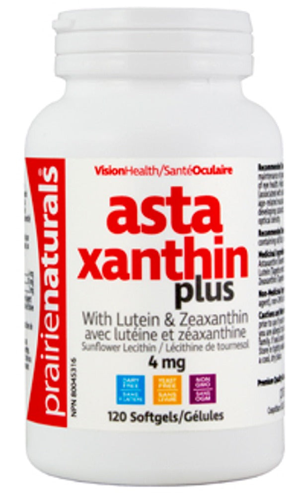 PRAIRIE NATURALS Astaxanthin Plus (4 mg - 60 sgels)