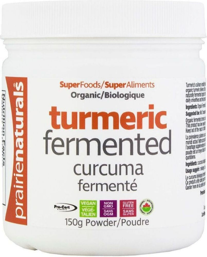 PRAIRIE NATURALS Fermented Oragnic Turmeric (150 gr)