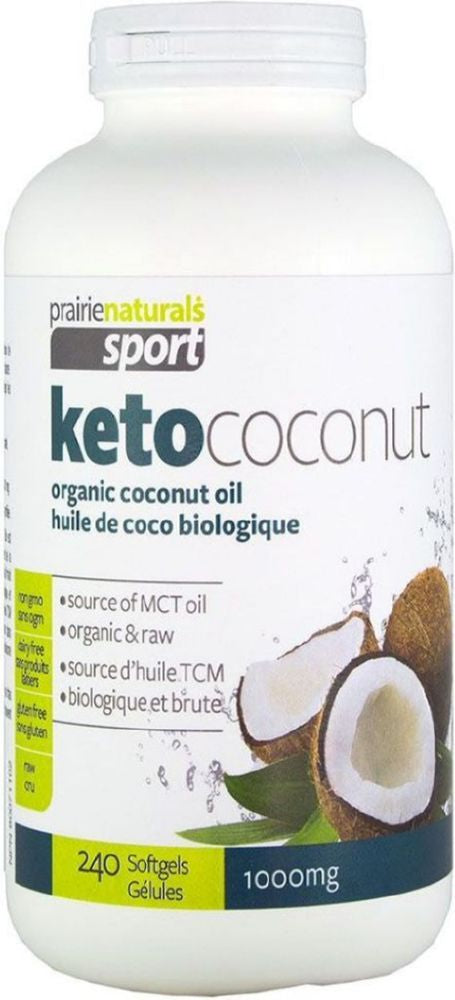 PRAIRIE NATURALS KetoCoconut Oil (1000 mg - 240 sgels)