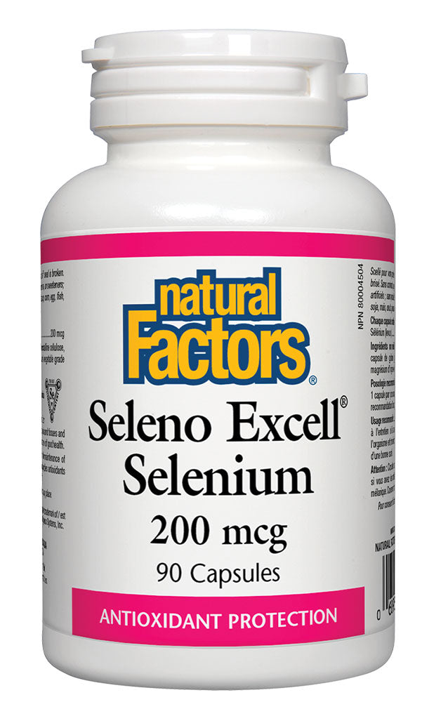 NATURAL FACTORS Seleno Excell Selenium ( 200 mcg - 90 caps)