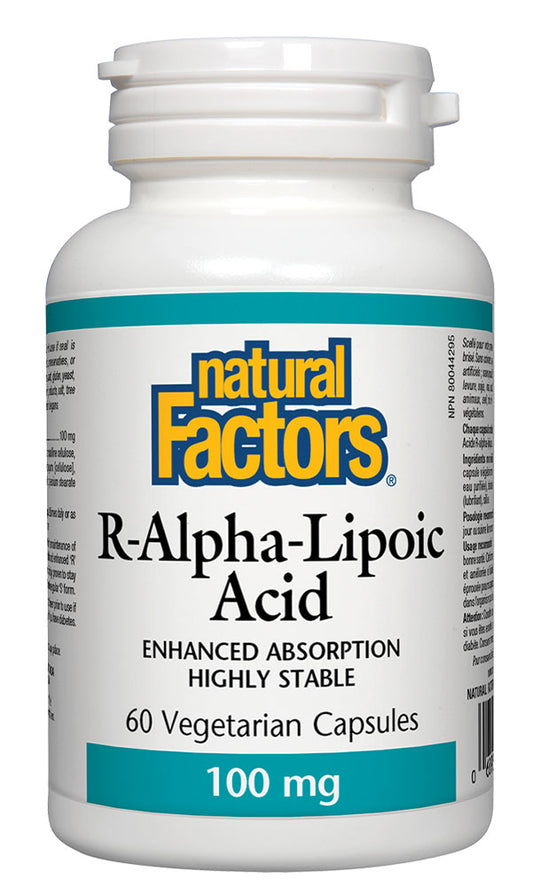 NATURAL FACTORS R-Alpha-Lipoic Acid (100 mg - 60 veg caps)