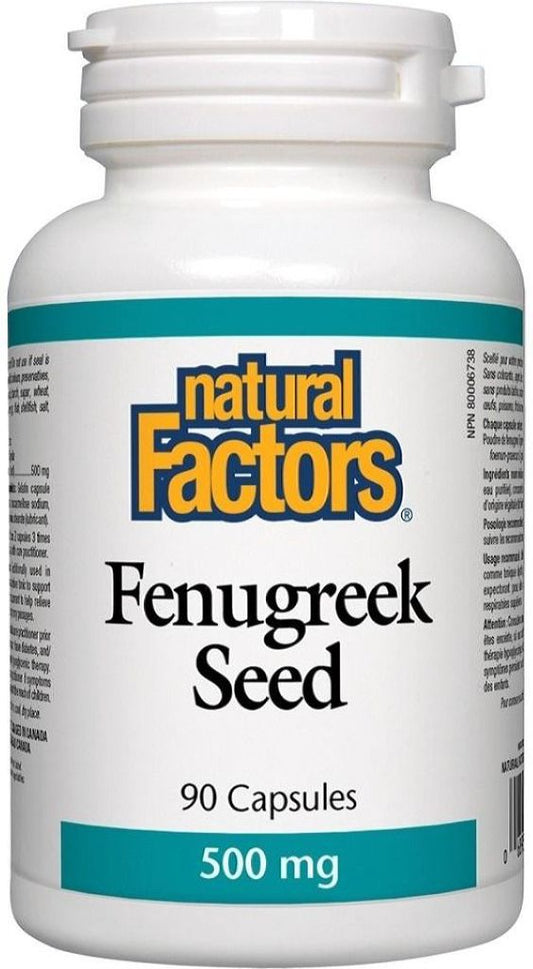 NATURAL FACTORS Fenugreek (500 mg - 90 caps)