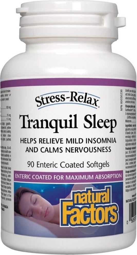 NATURAL FACTORS STRESS RELAX Tranquil Sleep (90 sgels)