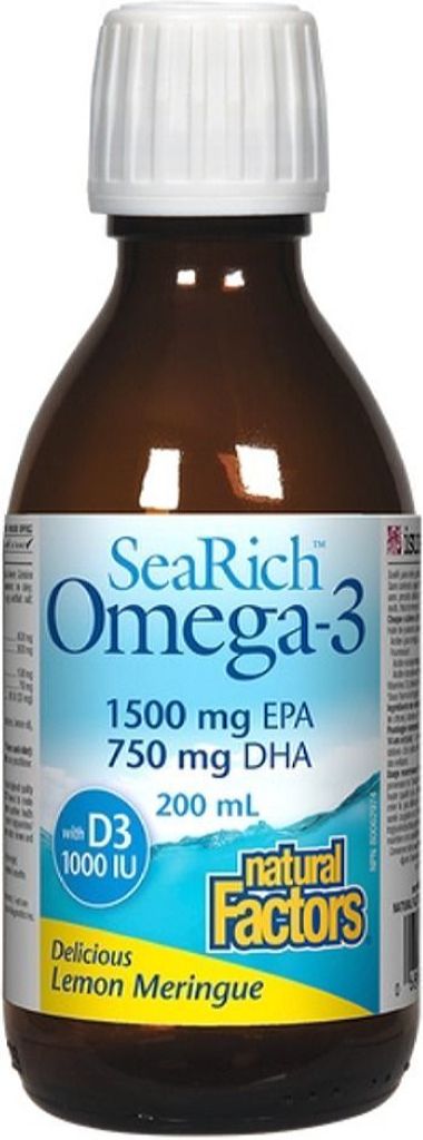 SEARICH Omega 3 + D3  1500 EPA / 750 DHA (Lemon - 200 ml)