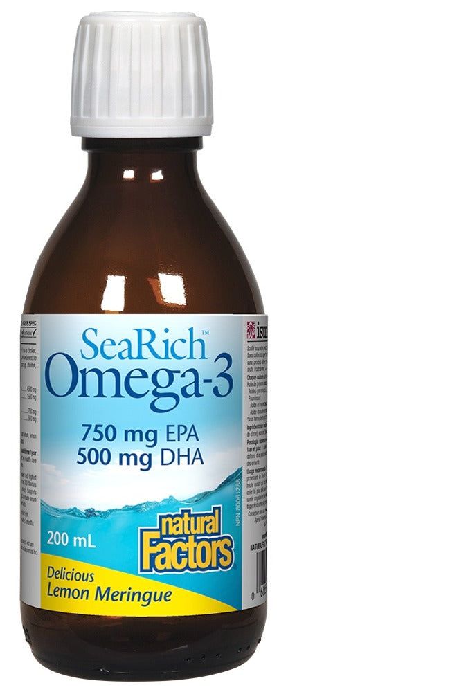 SEARICH Omega 3 + D3 750 EPA / 500 DHA (Lemon - 200 ml)