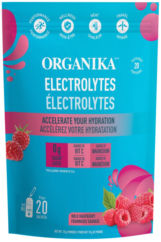 ORGANIKA Electrolytes - Wild Raspberry (20 Sachets )