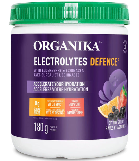ORGANIKA Electrolytes Defence With Elderberry (Citrus Berry - 30 Servings)