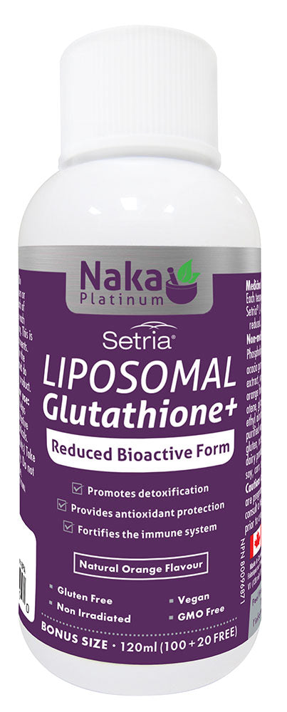 NAKA Platinum Liposomal Glutathione+ (Orange - 120 ml)