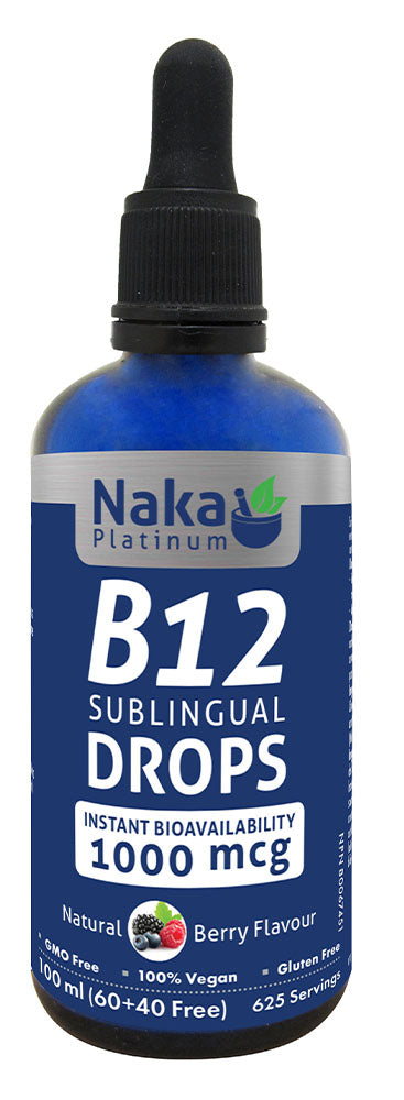 NAKA Platinum B12 Sublingual Drops Berry (1000 mcg - 100 ml)