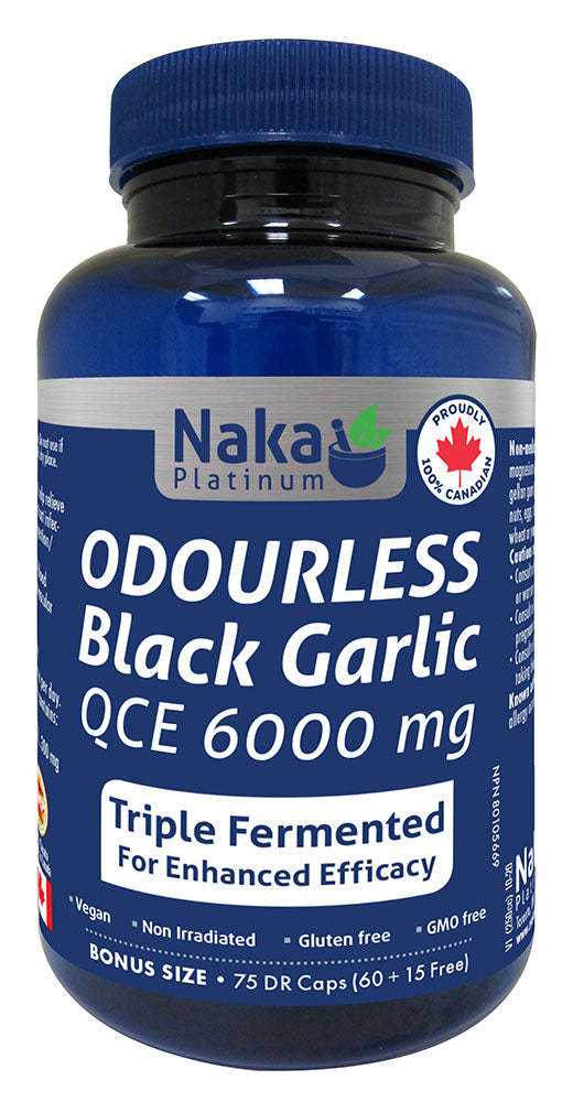 NAKA Platinum Odourless Black Garlic (600 mg - 75 caps)