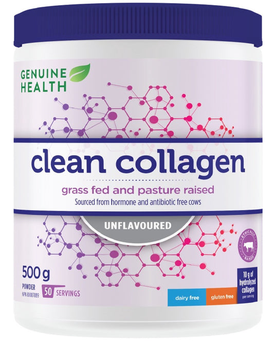 GENUINE HEALTH Clean Collagen Bovine (Unflavored - 500 gr)