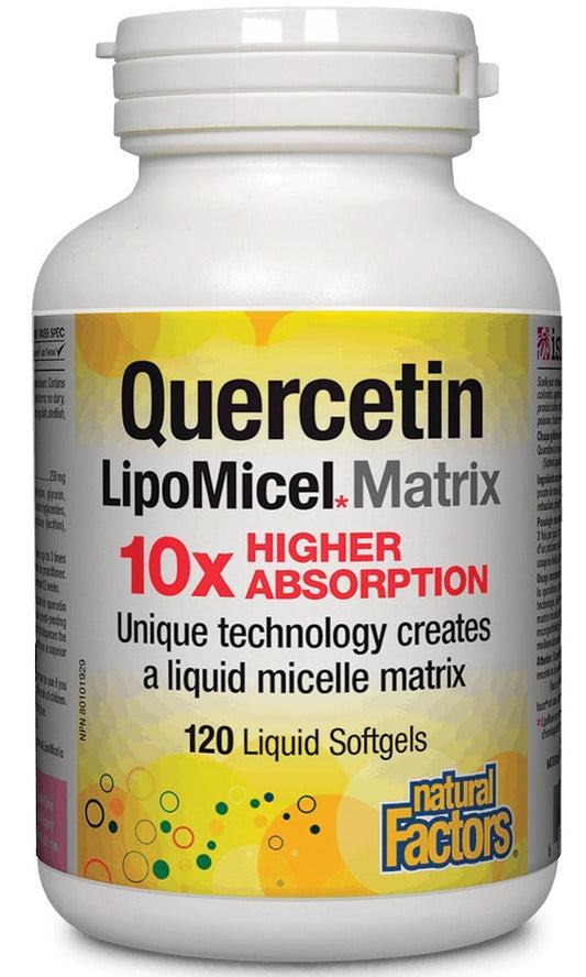 NATURAL FACTORS Quercetin Lipomicel Matrix (120 sgels)