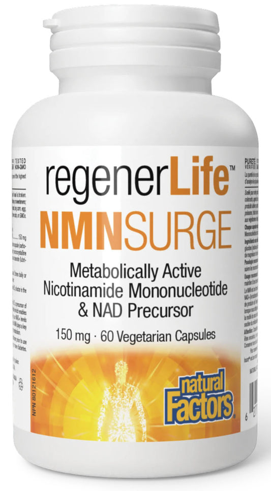 NATURAL FACTORS regenerLife NMNSurge (150 mg - 60 V-Caps)