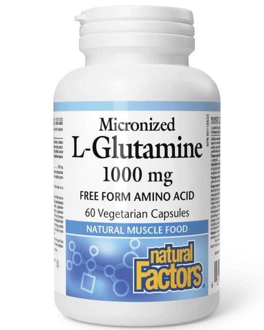 NATURAL FACTORS L-Glutamine (1000 mg - 60 vcaps)