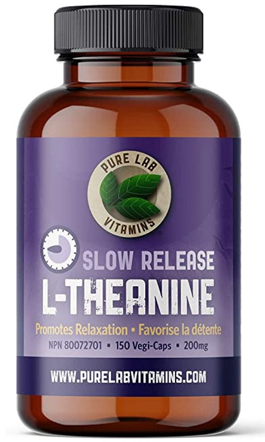 PURE LAB L-Theanine Slow Release (200 mg - 150 veg caps)