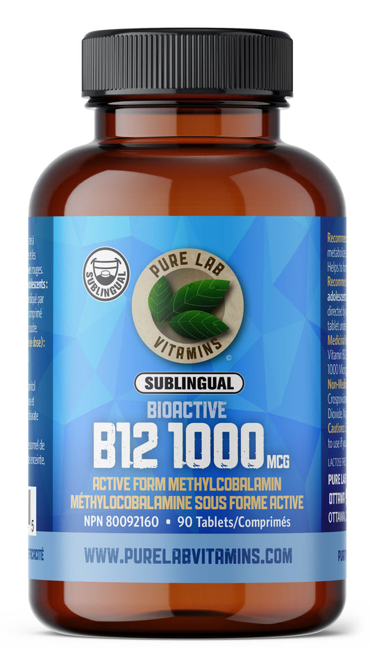 PURE LAB Bioactive B12 Sublingual (1000 mcg - 90 tabs)