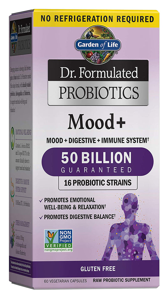 DR FORMULATED Probiotics Mood+ 50 Billion (60 veg caps)