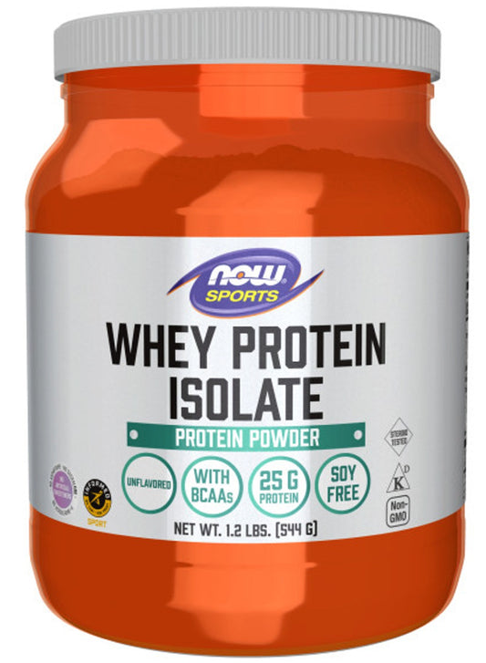 NOW SPORTS Whey Protein Isolate (Unflavoured - 544 gr)
