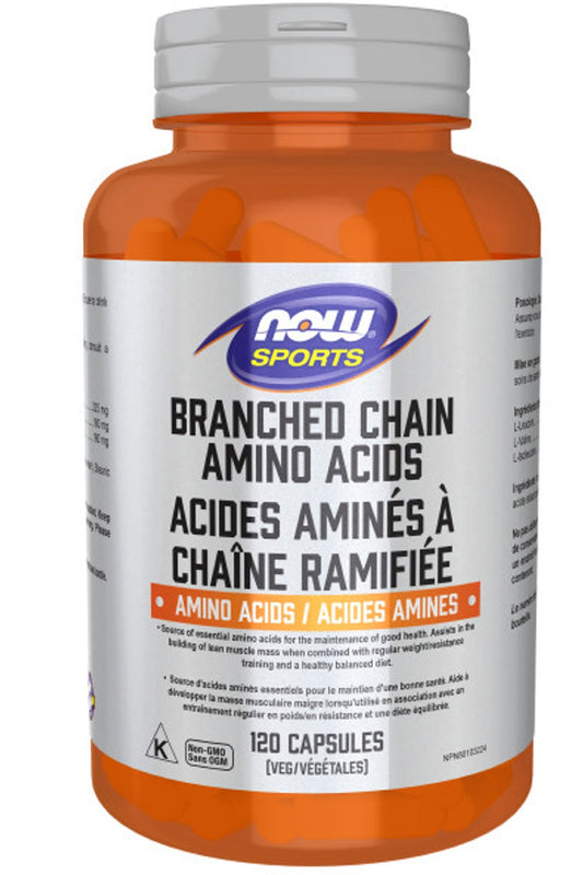 NOW SPORTS Branched Chain Amino Acids (120 caps)