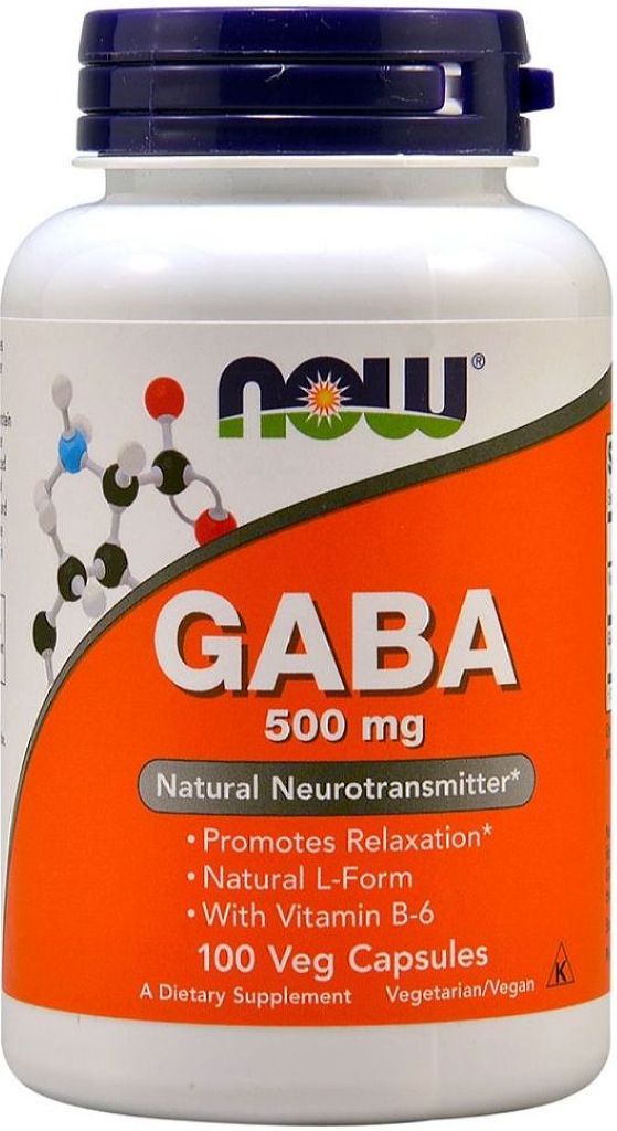 NOW Gaba 500 Mg - with B6 (200 caps)