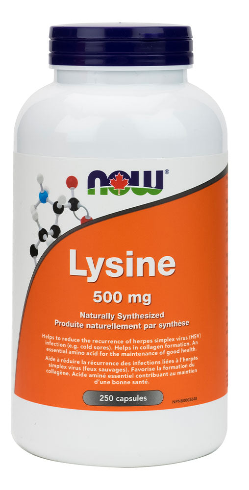 NOW L-Lysine (500mg - 250 caps)