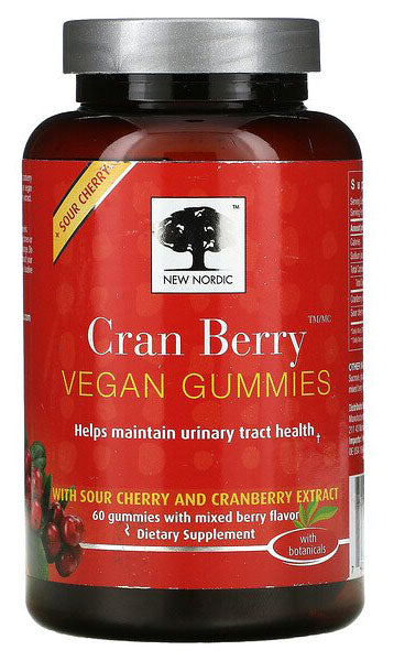 NEW NORDIC Cran Berry Vegan Gummies (60 gummies)
