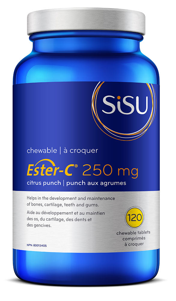 SISU Ester C 250 mg (Citrus - 120 chews)