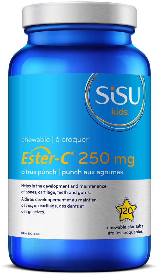 SISU Kids Ester-C (Citrus 250 mg - 120 chew tabs)