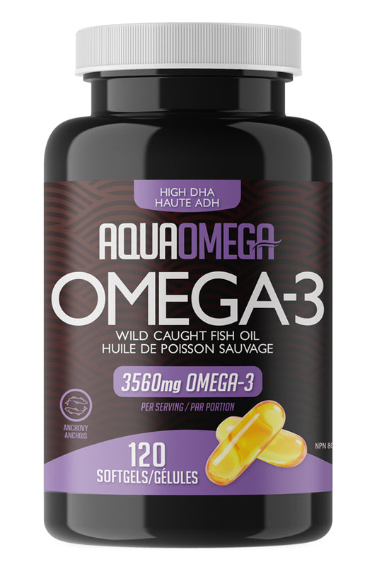 AQUAOMEGA Omega 3 High DHA (120 sgels)