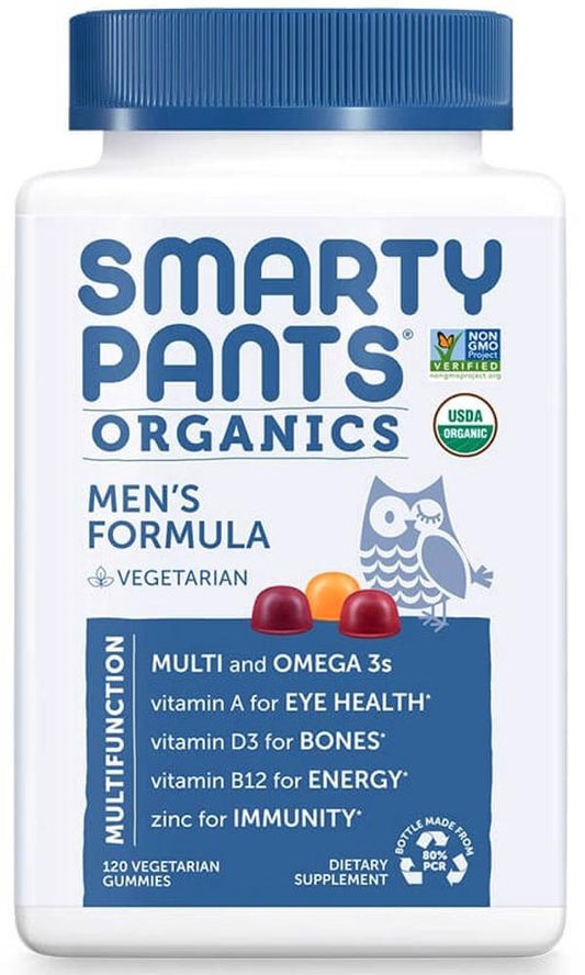 SMARTY PANTS Organic Mens Formula (120 V- Gummies)