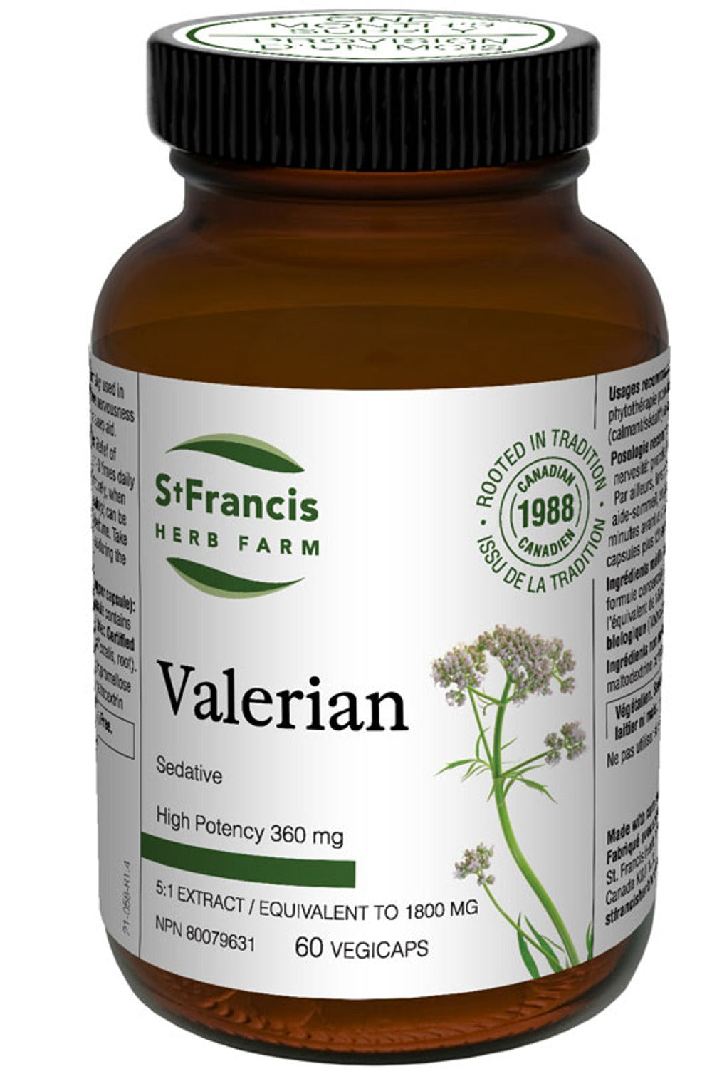 ST FRANCIS HERB FARM Valerian Capsules (60 caps)