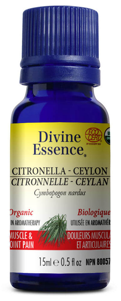 DIVINE ESSENCE Citronella - Ceylon (Organic - 15 ml)