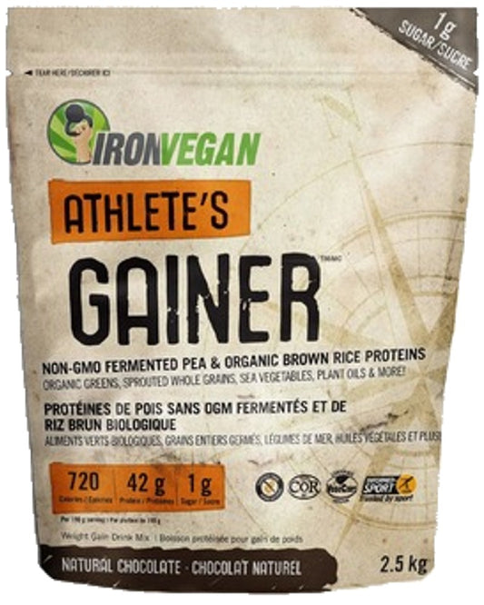 IRON VEGAN Athletes Blend Gainer (Chocolate - 2.5 kg)