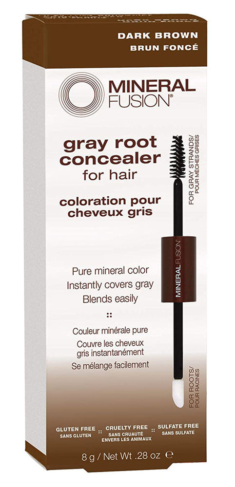 MINERAL FUSION Gray Root Concealer - Dark Brown (8 gr)