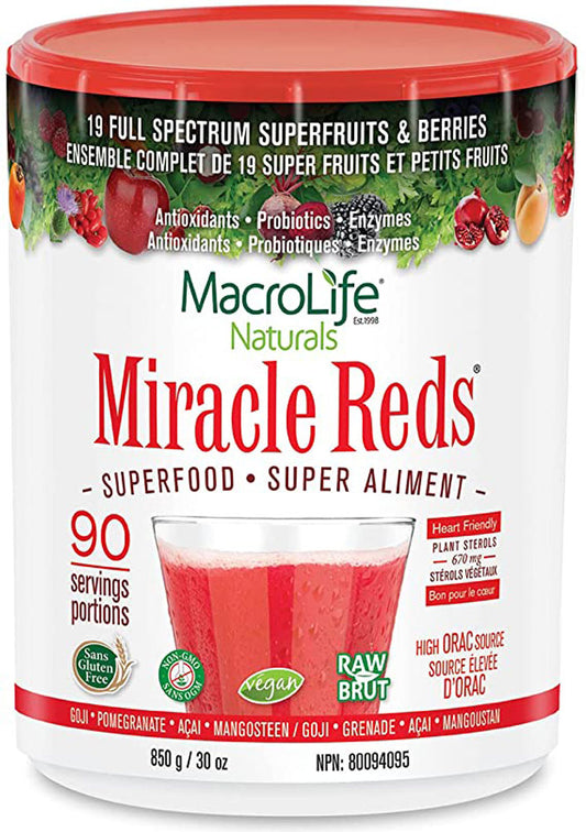 MACROLIFE NATURALS Miracle Reds (Canister - 90 Servings)