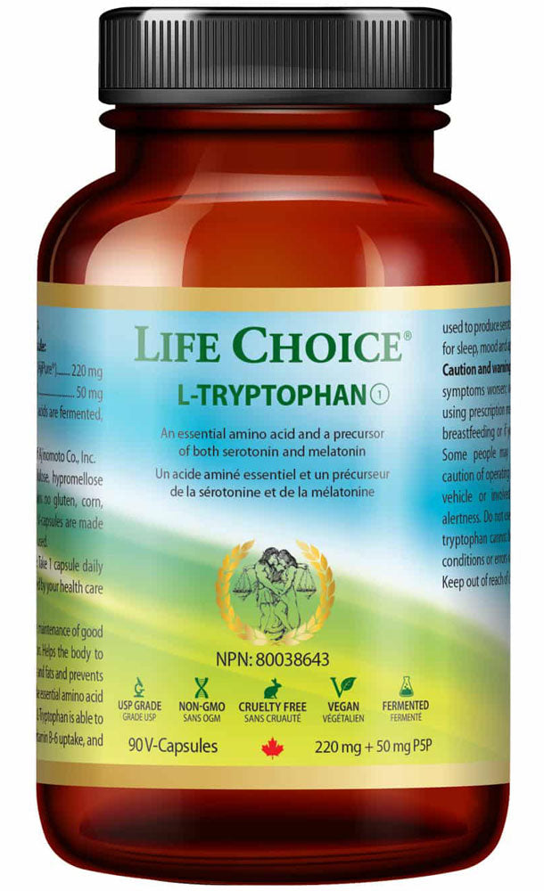 LIFE CHOICE L-Tryptophan 220+50mg B-6 (60 veg caps)