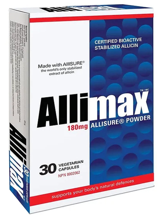 ALLIMAX 100% Stabilized Allicin 180 mg (30 caps)
