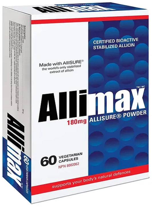 ALLIMAX 100% Stabilized Allicin 180 mg (60 caps)