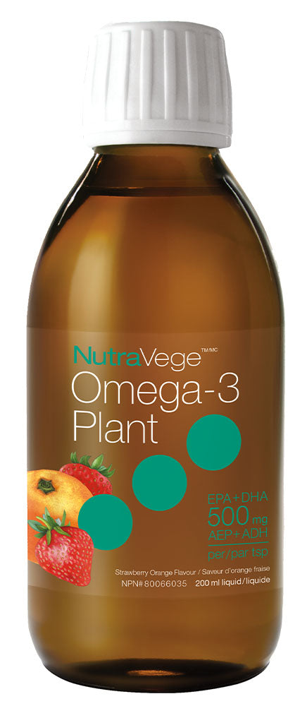 NUTRAVEGE Omega 3 Plant (Strawberry Orange - 200 ml)