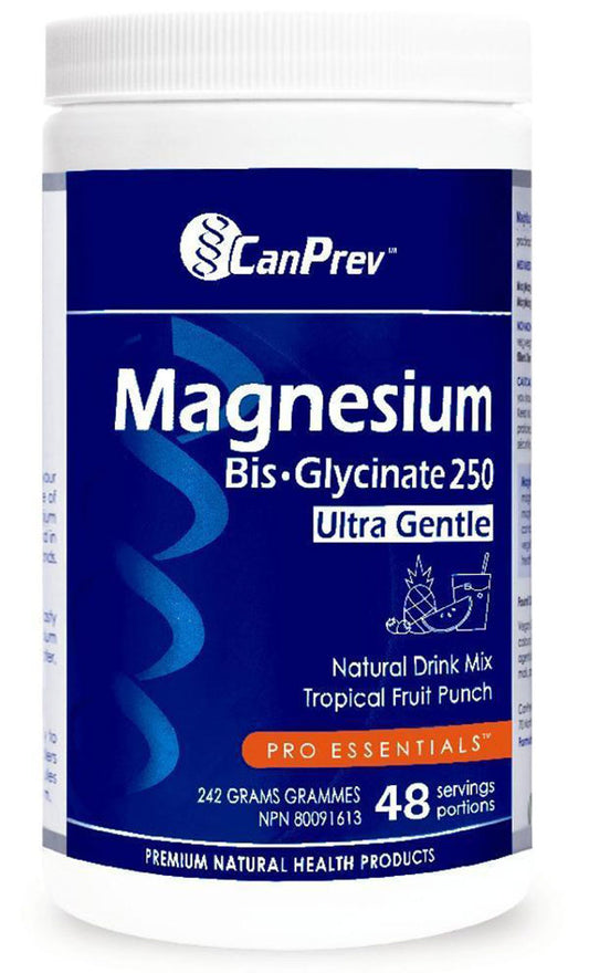 CANPREV Magnesium Bis-Glycinate Drink Mix (Fruit Punch - 242 gr)